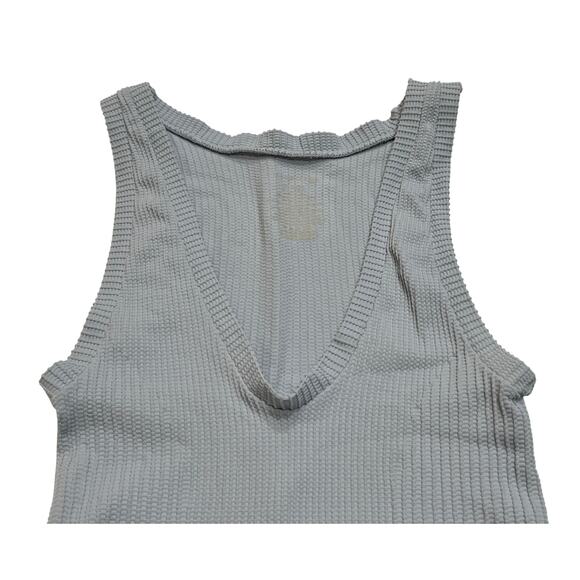 M177 INTIMATELY Free People Women's Crop Tank Top Blue Small - Picture 3 of 4
